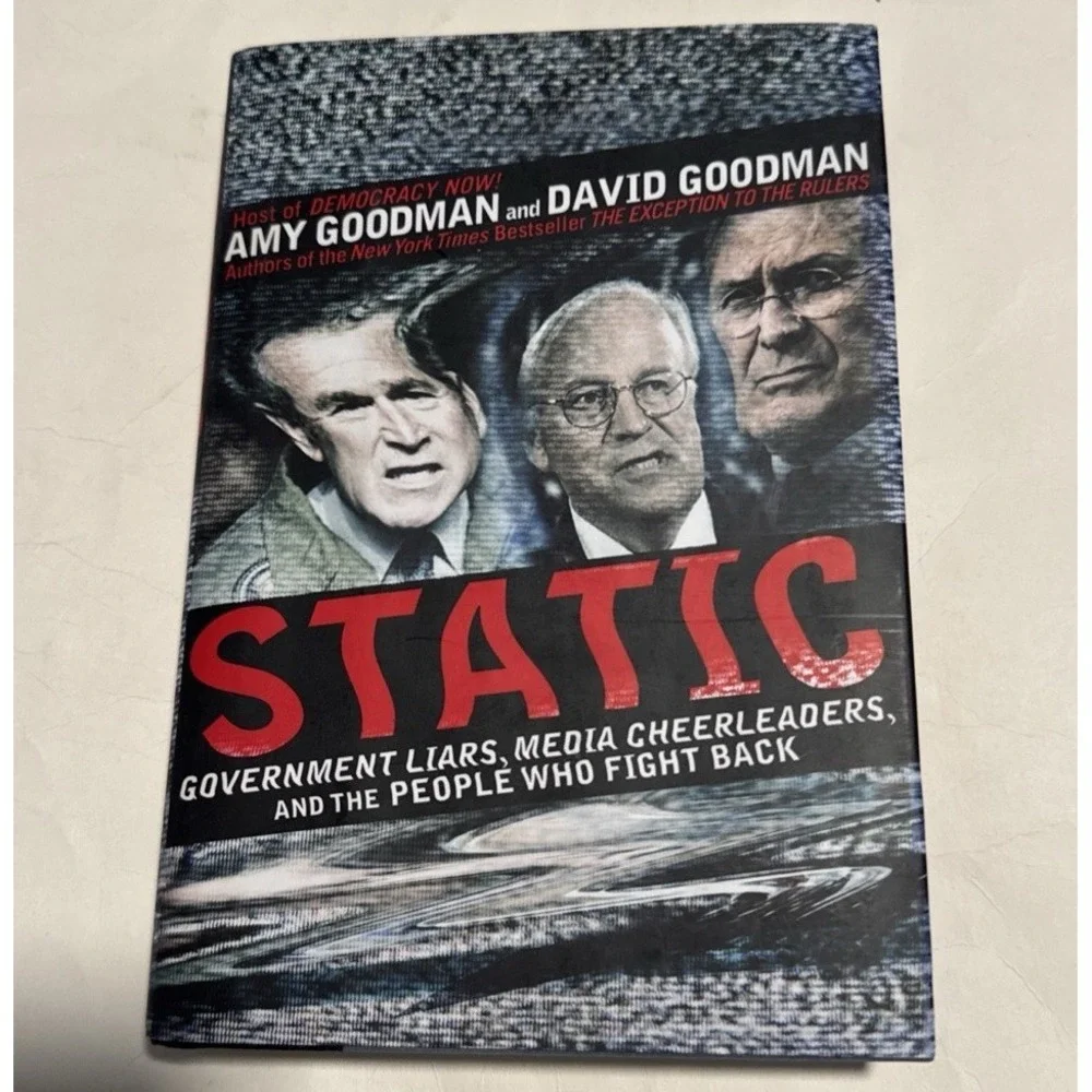 Static Hardcover Book Government Liars,  Amy Goodman & David Goodman